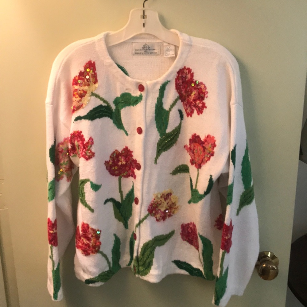 Ladies cardigan sweater – L